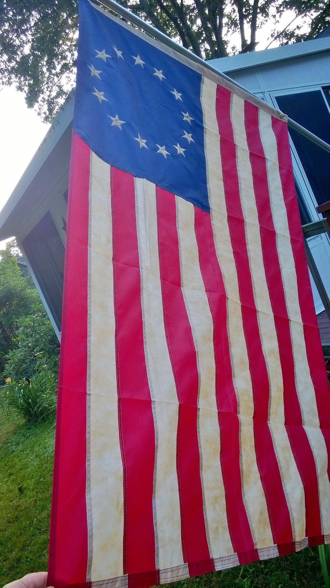 Tea-Stained Betsy Ross Flag 3x5 Foot - Anley Flags