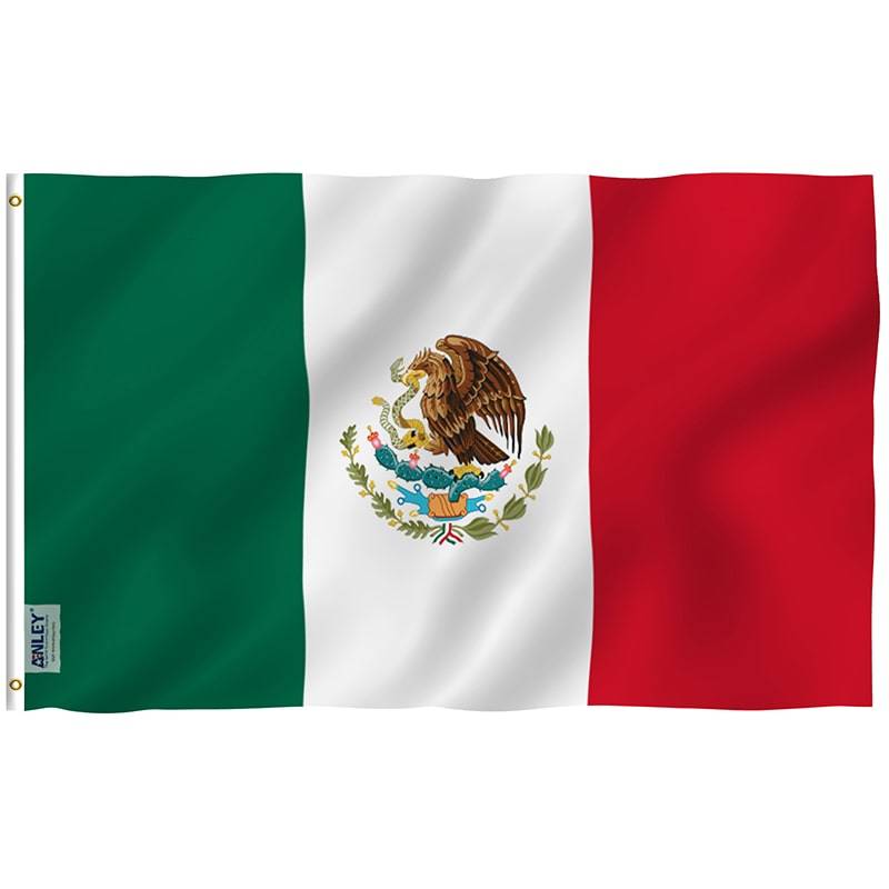 Anley 3x5 Feet America Mexico Friendship Flag - Friendship Forever US MX Flag, Size: 3' x 5
