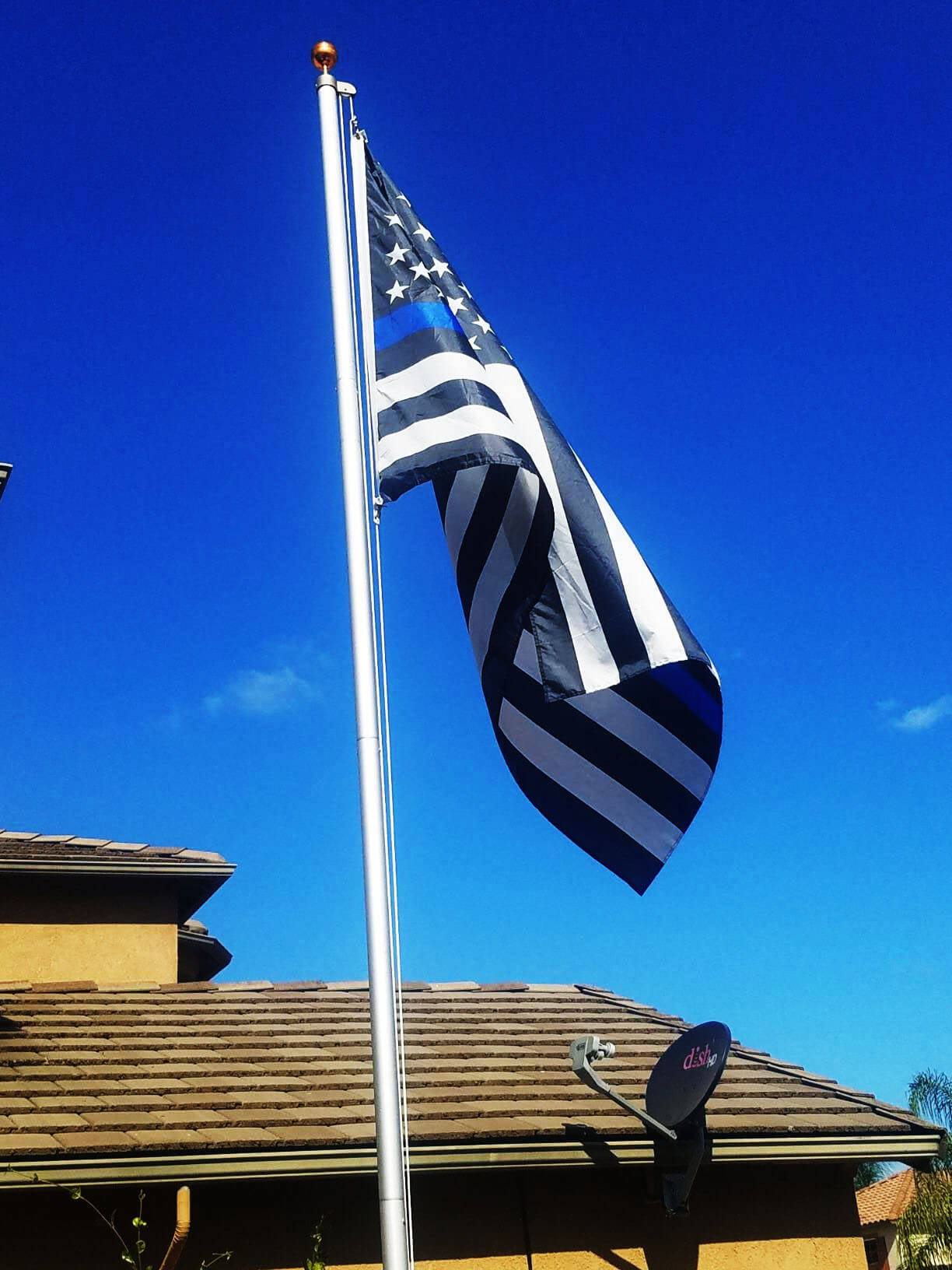 Fly Breeze Thin Blue Line USA Flag 3x5 Foot - Anley Flags