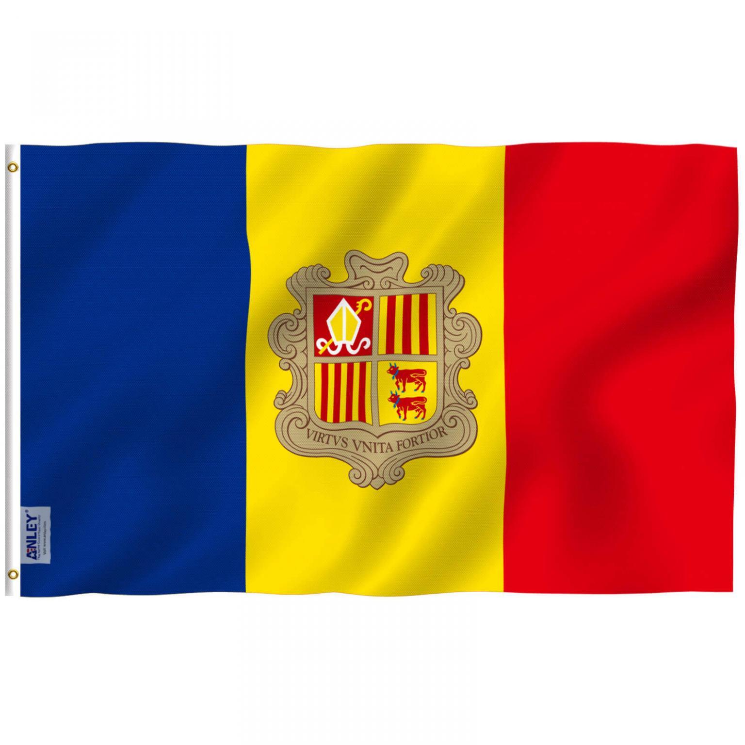 Fly Breeze 3x5 Foot Andorra Flag Anley Flags