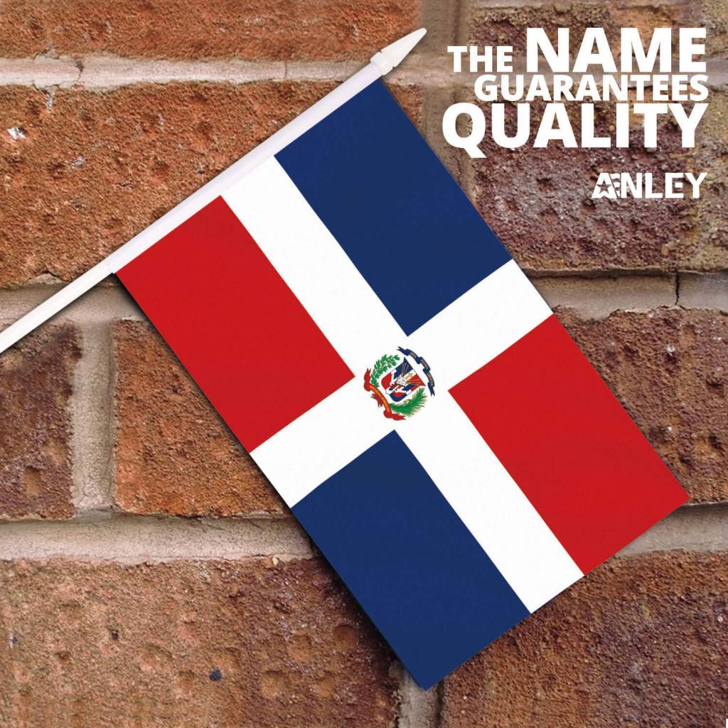 Dominica Stick Flags 5x8 Inch (pack of 12) - Anley Flags