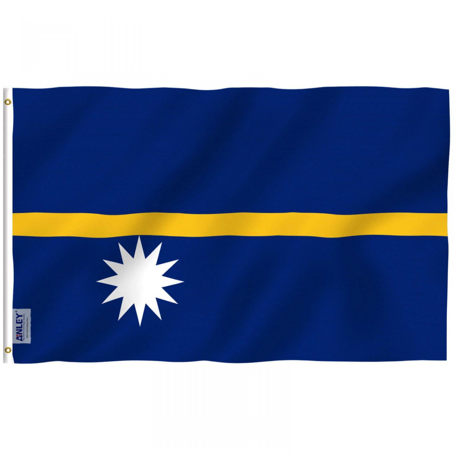 Download Fly Breeze Nauru Flag 3x5 Foot - Anley Flags