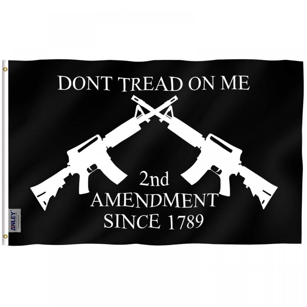 Fly Breeze 3x5 Foot Don't Tread on Me 2nd Amendment 1789 Flag - Anley Flags