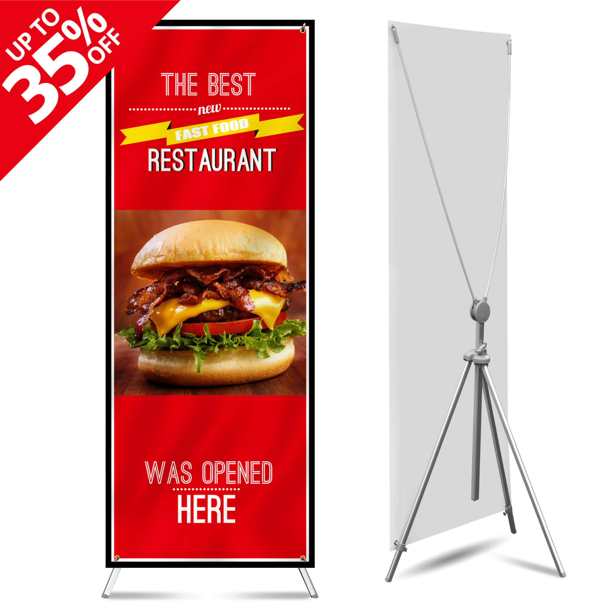 Buy Freestanding poster stand with Custom Designs 