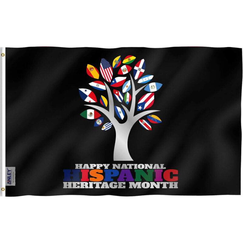 Fly Breeze 3x5 Foot National Hispanic Heritage Month Flag - Anley Flags