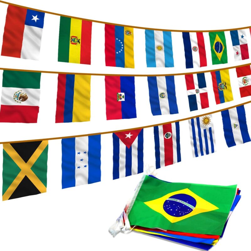 Latin America String Flags