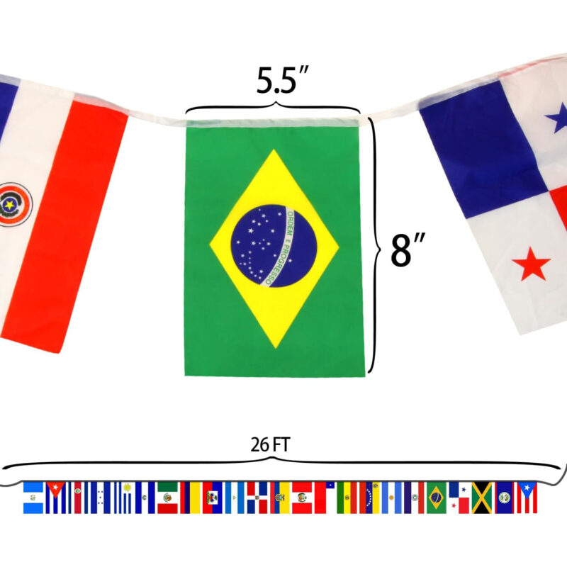 Latin America String Flags