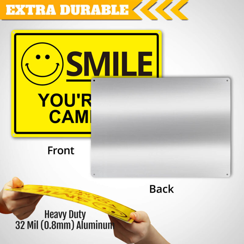 Smile You're on Camera Sign